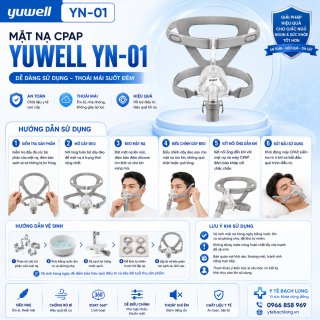 Mặt nạ thở Yuwell YN-01 (Mặt nạ mũi - Nasal) có gọng cứng giữa