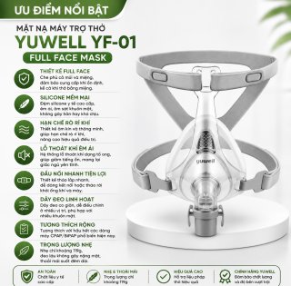 Mặt nạ thở Yuwell YF-01 (Mặt nạ mũi miệng - Full face)