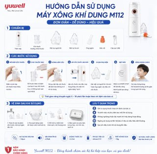 Máy Xông Khí Dung Lưới Rung Yuwell M112 Chính Hãng