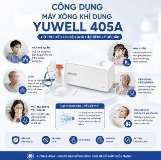 Máy Xông Khí Dung Yuwell 405A Chính Hãng