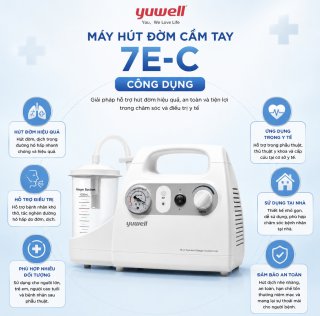 Máy hút đờm cầm tay Yuwell 7E-C