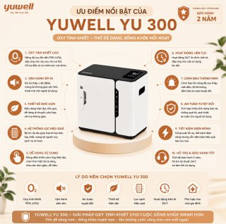 Máy tạo Oxy cá nhân 7 lít YUWELL YU300