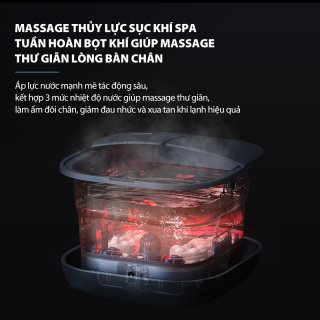 Bồn ngâm chân massage thuỷ lực gấp gọn Philips PPM6504