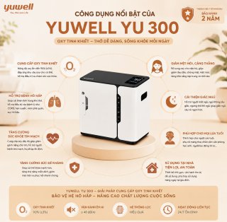Máy tạo Oxy cá nhân 7 lít YUWELL YU300