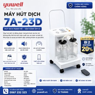 Máy hút dịch Yuwell 7A-23D