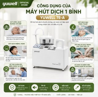 MÁY HÚT DỊCH 1 BÌNH YUWELL 7E-A
