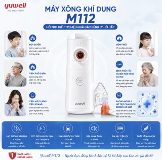 Máy Xông Khí Dung Lưới Rung Yuwell M112 Chính Hãng
