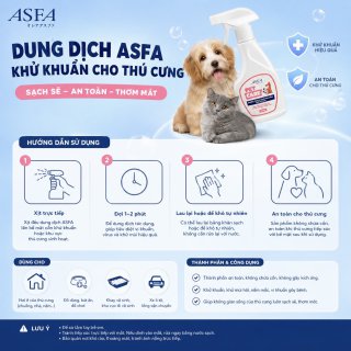 Xịt Khử Mùi, Diệt Khuẩn Cho Thú Cưng ASFA Pet Care 250ml