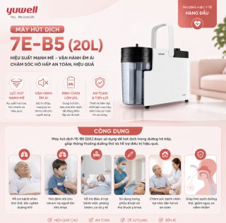 Máy hút đờm cầm tay Yuwell 7E-B5