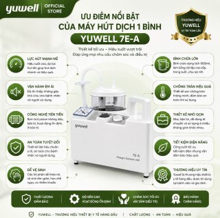 MÁY HÚT DỊCH 1 BÌNH YUWELL 7E-A