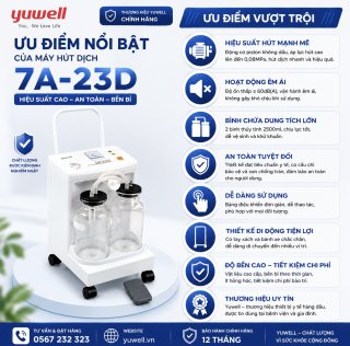 Máy hút dịch Yuwell 7A-23D