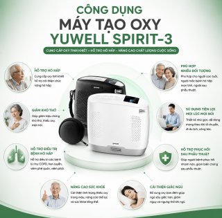 Máy tạo oxy xách tay Yuwell Spirit-3