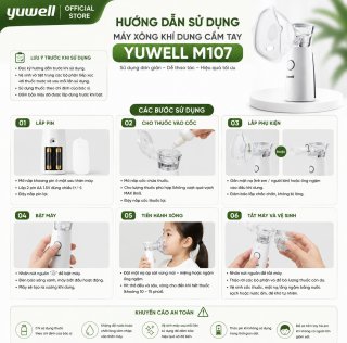 Máy Xông Khí Dung Cầm Tay Yuwell M107 Chính Hãng