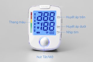 Máy đo huyết áp điện tử cổ tay điện tử (sử dụng pin) BC44