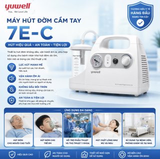 Máy hút đờm cầm tay Yuwell 7E-C
