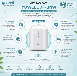 Máy tạo oxy y tế Yuwell 7F-3N / 7F-3NW