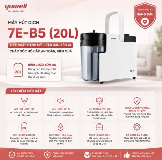 Máy hút đờm cầm tay Yuwell 7E-B5
