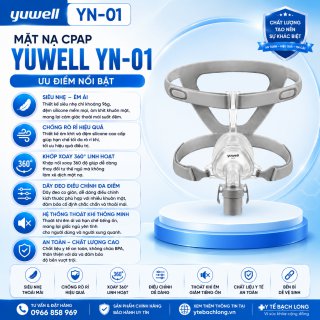 Mặt nạ thở Yuwell YN-01 (Mặt nạ mũi - Nasal) có gọng cứng giữa
