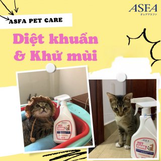 Xịt Khử Mùi, Diệt Khuẩn Cho Thú Cưng ASFA Pet Care 250ml
