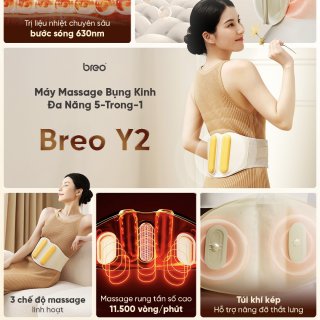Đai Massage Chườm Nóng Bụng và Thắt Lưng Breo Y2