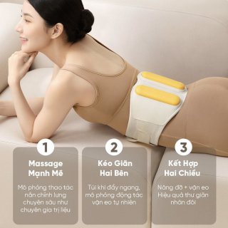 Đai Massage Chườm Nóng Bụng và Thắt Lưng Breo Y2