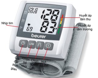 máy đo huyết áp điện tử cổ tay BC30(sử dụng pin)