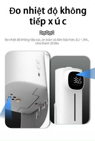 Máy đo thân nhiệt tự động và rửa tay sát khuẩn K9 Pro Max