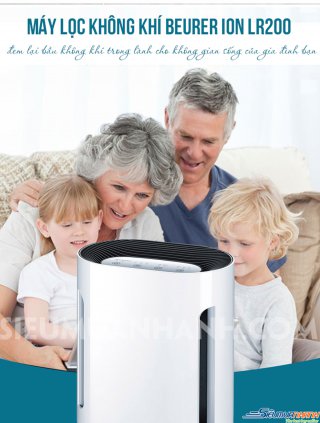 Máy Làm Sạch Không Khí LR200 với hệ thống lọc 3 lớp