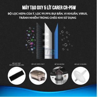 Máy tạo Oxy gia đình CARER CR- P5W 5L