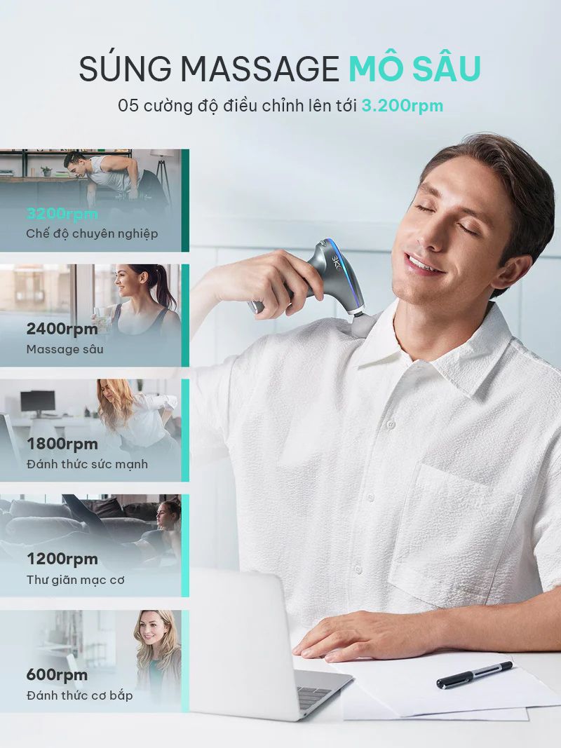 Súng Massage F7-E