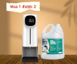 Combo máy đo thân nhiệt tự động và rửa tay sát khuẩn K9 Pro Max, Nano Xclear 5L