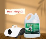 Combo máy phun khói khử khuẩn khử mùi Spray machine 1500W, Nano Xclear 5L