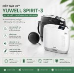 Máy Tạo Oxy Di Động Yuwell Spirit-3 Chính Hãng Nhỏ Gọn, Pin Lâu, Dễ Mang Theo