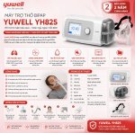 Máy trợ thở BiPAP Yuwell YH825 chính hãng | Hỗ trợ điều trị ngưng thở khi ngủ