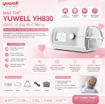 Máy trợ thở BiPAP Yuwell YH830 chính hãng | Hỗ trợ điều trị ngưng thở khi ngủ