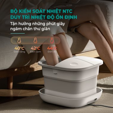 Bồn ngâm chân massage gấp gọn Philips PPM6502