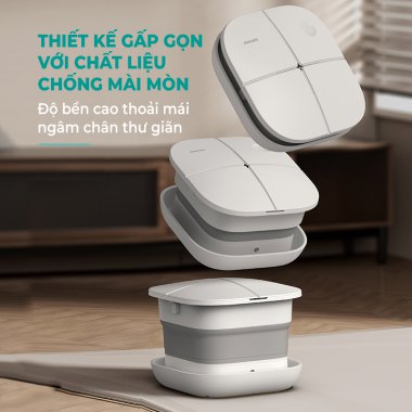 Bồn ngâm chân massage gấp gọn Philips PPM6502