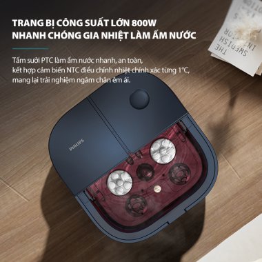 Bồn ngâm chân massage thuỷ lực gấp gọn Philips PPM6504