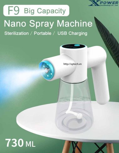 Máy khử khuẩn cầm tay Nano Mist Gray Gun F9