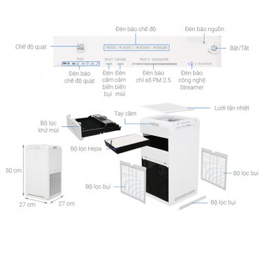 Máy lọc không khí Daikin MC40UVM6-7