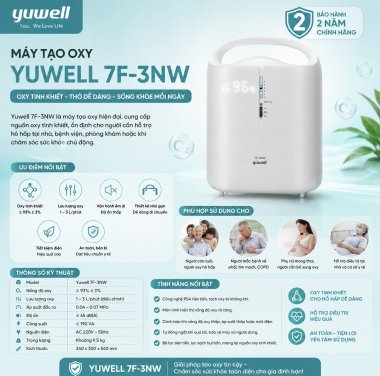 Máy tạo oxy y tế Yuwell 7F-3N / 7F-3NW