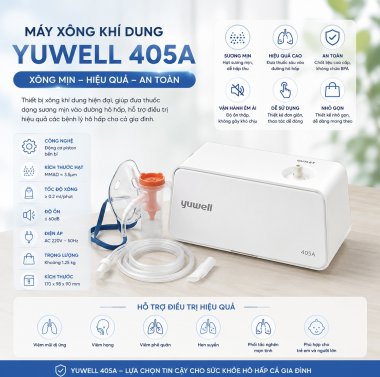 Máy Xông Khí Dung Yuwell 405A Chính Hãng