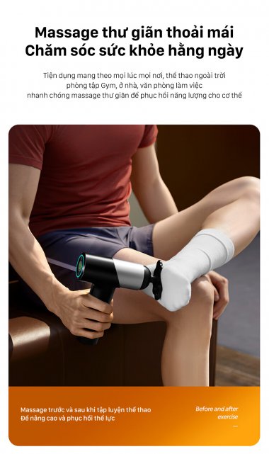 Súng massage fescial gun PHILIPS PPM7323